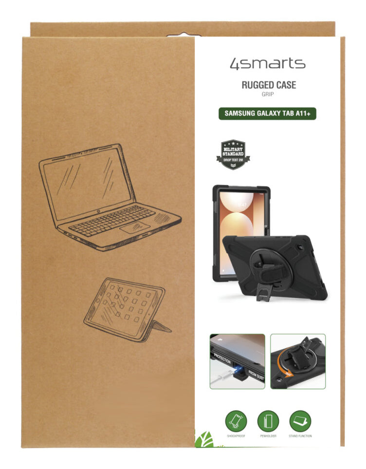 4smarts Tablet-Hülle für Samsung Galaxy Tab A11+ 11" – Schwarz