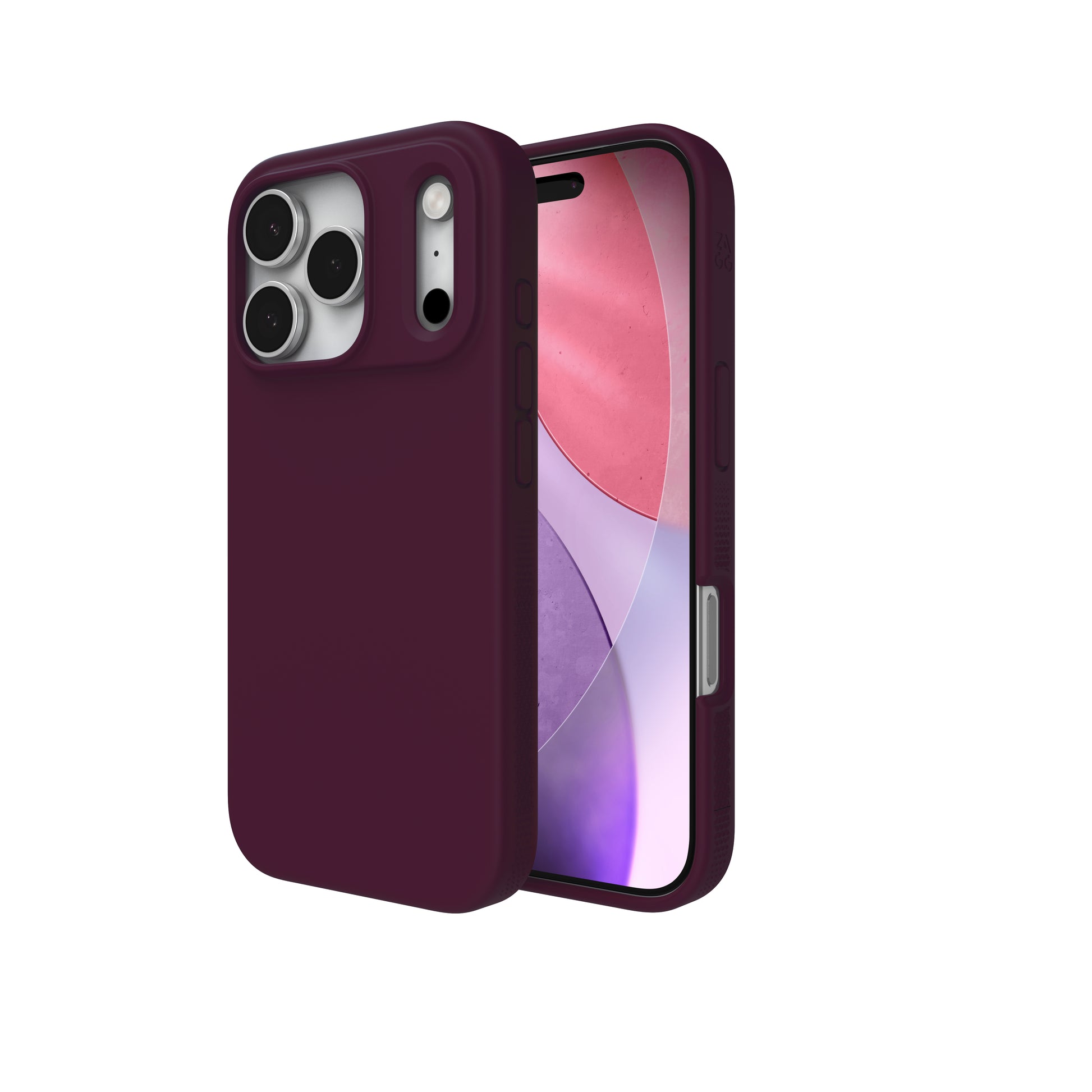 ZAGG Manhattan Snap Backcover – für Apple iPhone 17 Pro, Graphen+Silikon, Kirsche, bis 4 m Sturzsicher