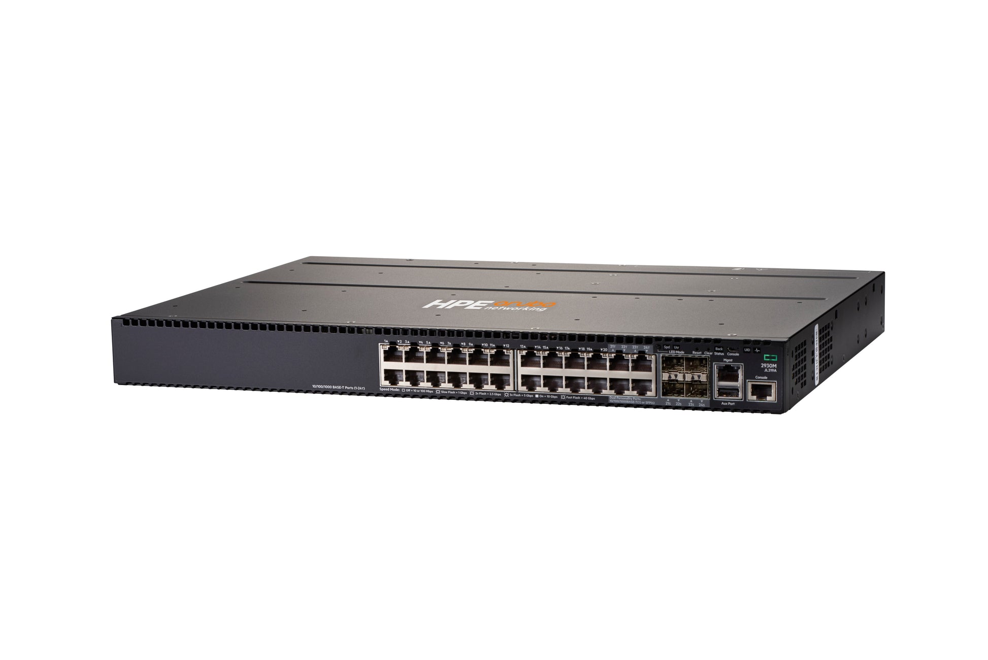 HPE ARUBA NETWORKING 2930M 24G 1-Slot – Verwalteter L3 Switch – 20× 1G, 4× SFP, 19", 1U