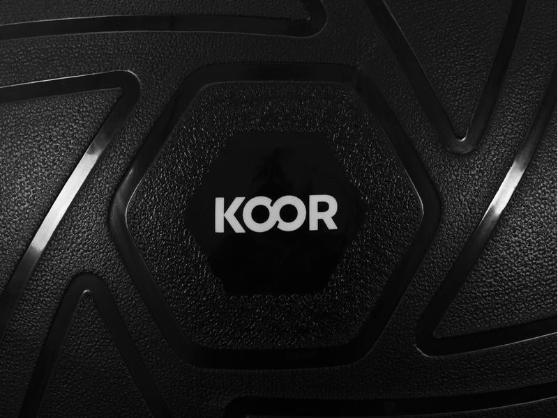 KOOR F00918 Sitzball – PVC – Schwarz, Ø 55 cm, bis 500 kg