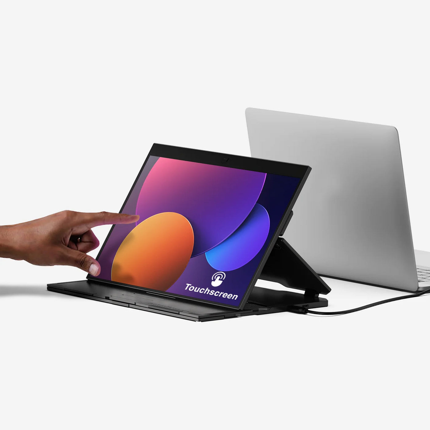 Mobile Pixels Duex Float – Portabler Monitor, 15,6", IPS, Touch, 60 Hz, 250 cd/m², USB-C, HDMI, Schwarz