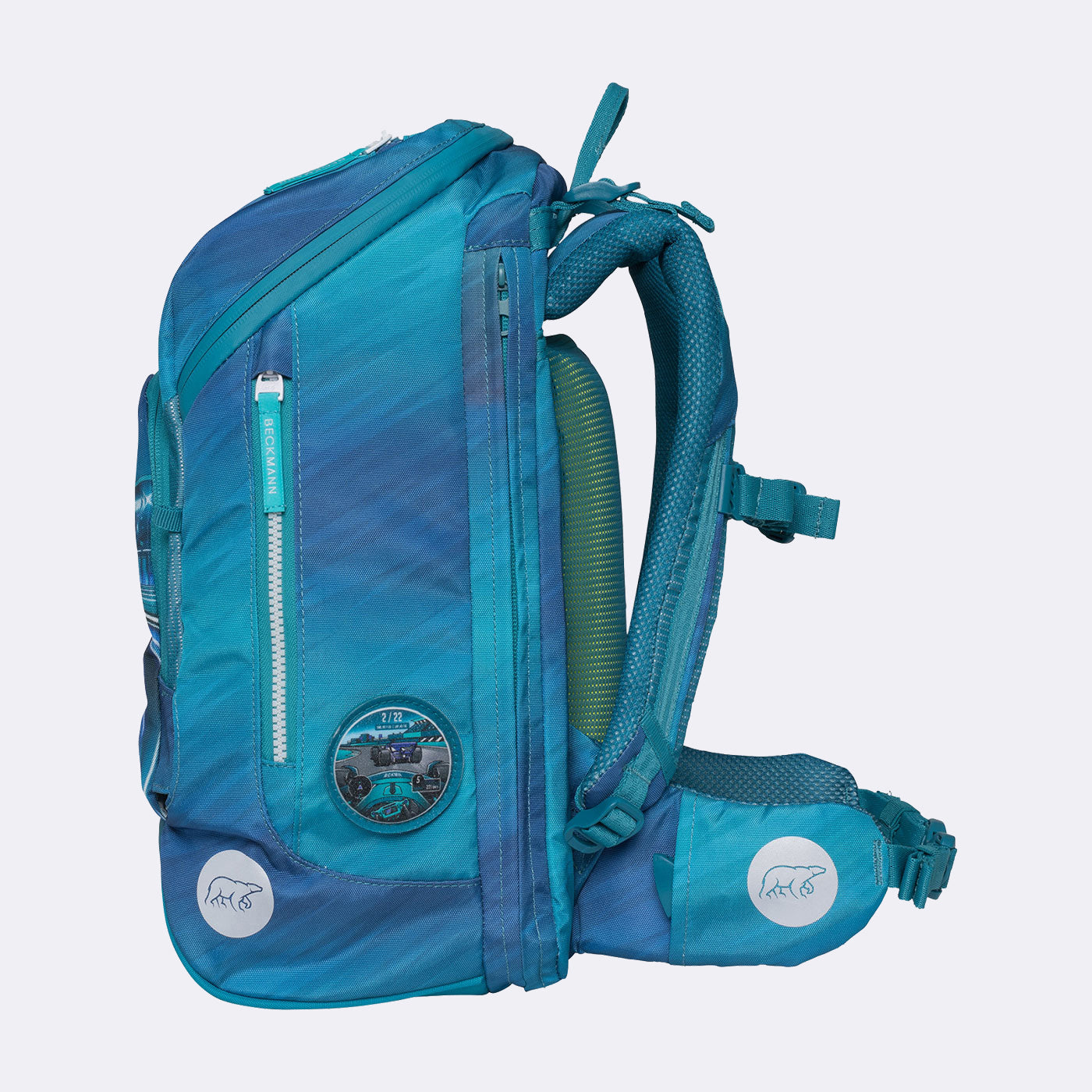 Beckmann Schulrucksack Active Air FLX – 6-teilig – Racing