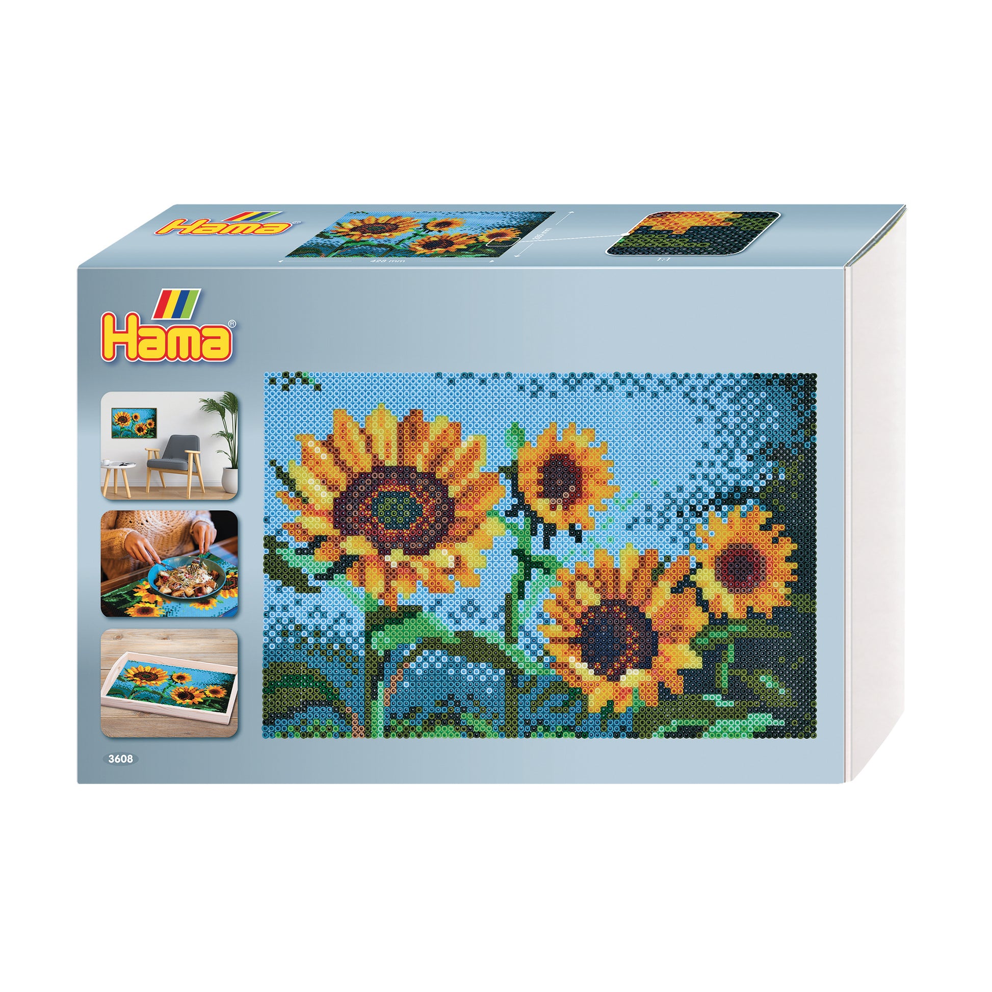 Hama Sonnenblumen – Bügelperlen-Set midi – 10'000 Perlen – Ø 0,5 cm – ab 5 Jahren
