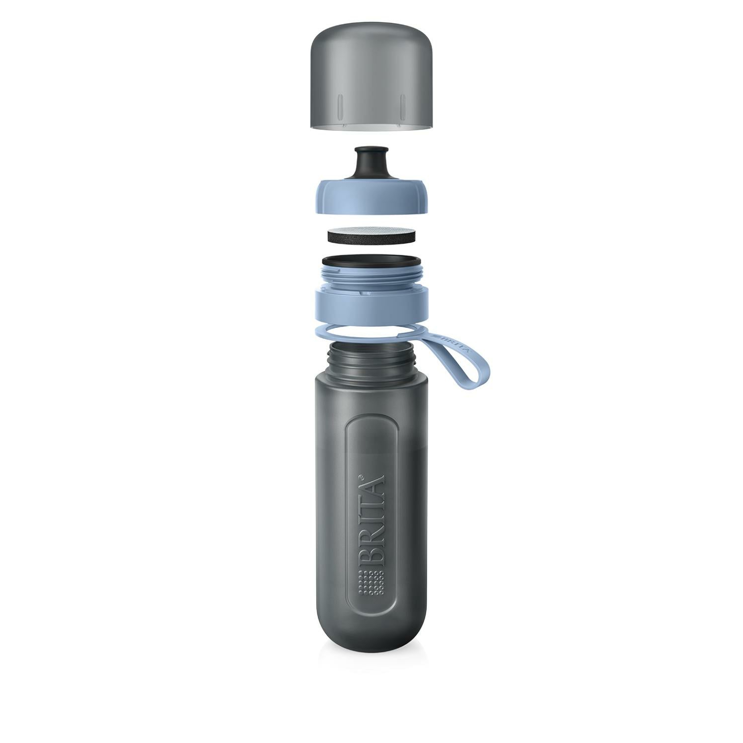 Brita Active Filterflasche 600 ml – mit Aktivkohlefilter, BPA-frei, Kunststoff