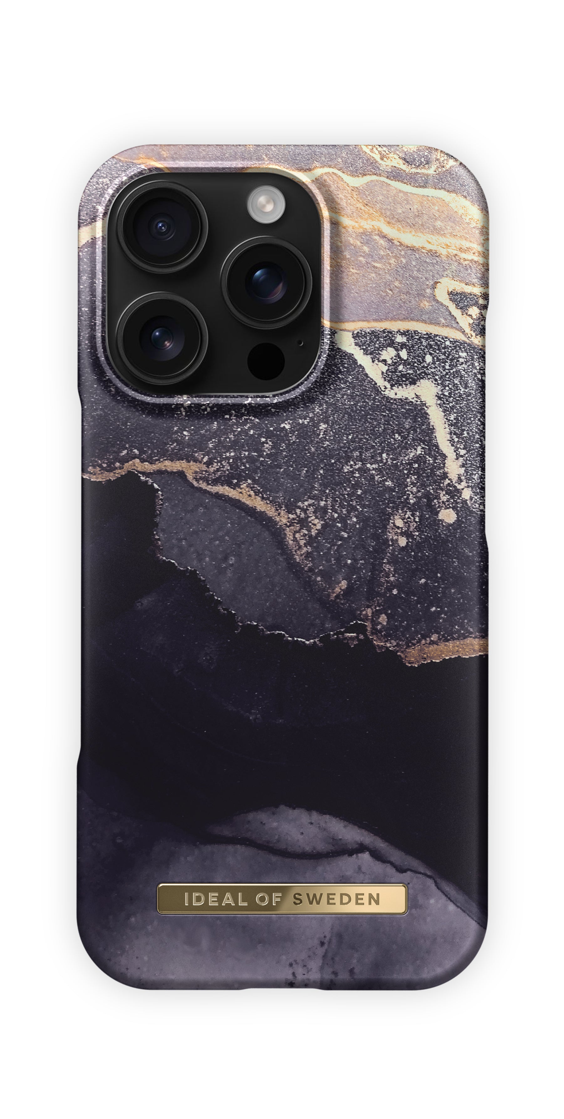 iDeal of Sweden Golden Twilight Backcover – für Apple iPhone 16 Pro Max, Polyester, Golden Twilight Marmor