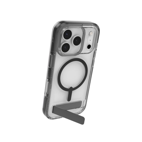 ZAGG Santa Cruz Snap – Backcover – für Apple iPhone 17 Pro, Graphen, Schwarz/Transparent, bis 4 m Sturzsicher