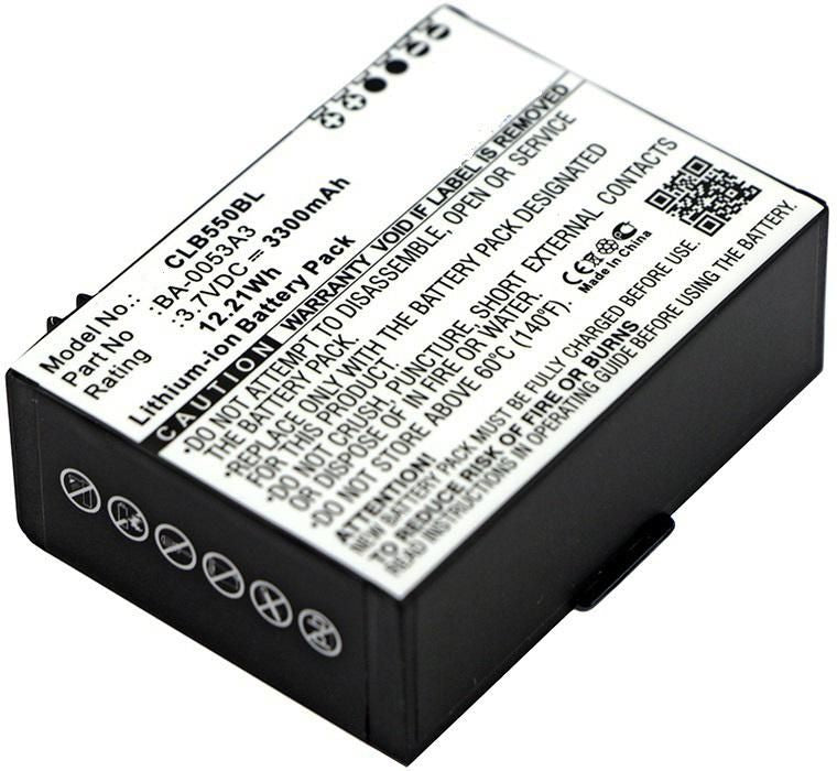 CoreParts Akku – Li‑ion, 3,7 V, 3300 mAh – für CP50, CP55 – schwarz