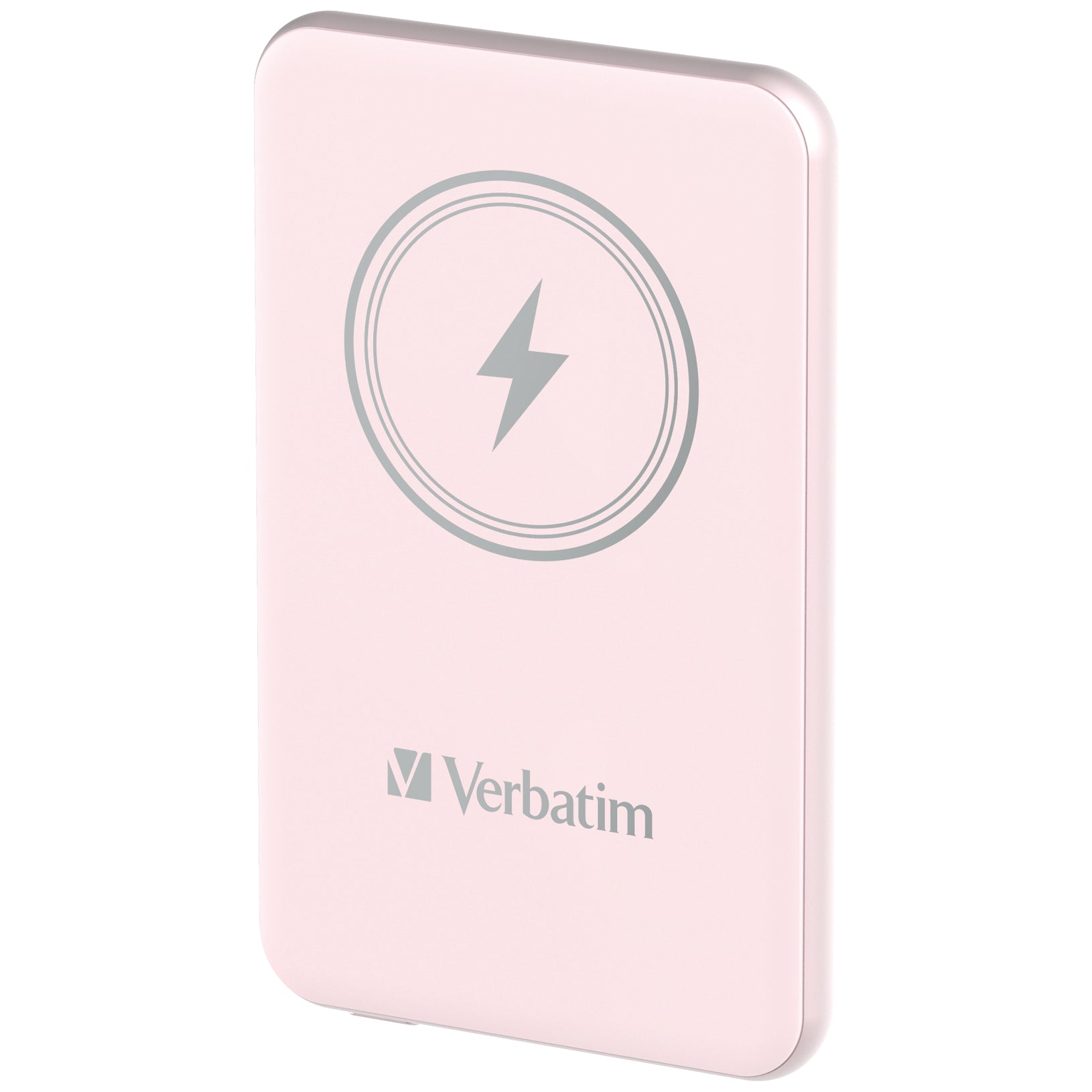 Verbatim Charge 'n' Go Magnetische MagSafe Powerbank 5'000 mAh – 20 W PD, Kabellos 15 W, 1× USB-C, pink