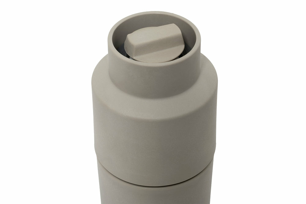 CrushGrind Salz-/Pfeffermühle 11,6 cm, Biokomposit, Keramikmahlwerk, 2er-Set, Heidelbeere/Grau