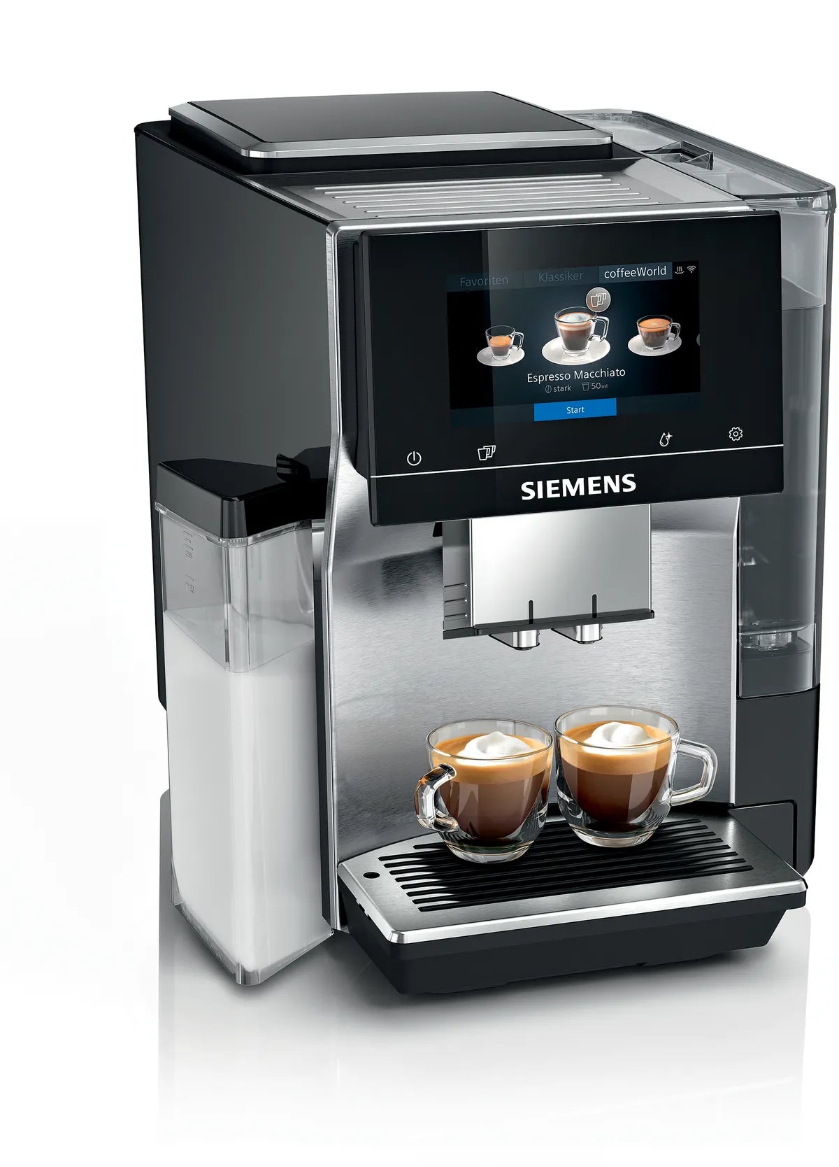 Siemens EQ700 TQ717D03 Kaffeevollautomat – 19 bar, 2,4 l, 320 g, Keramik-Mahlwerk, Edelstahl