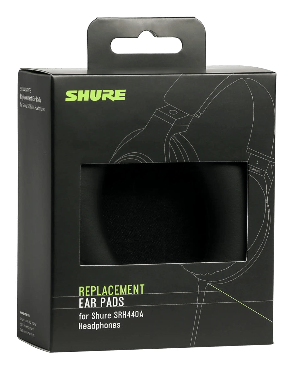 Shure SRH440A-PADS – Ersatz-Ohrpolster/Refresh-Kit – für SRH440A – Schwarz – 2er-Set