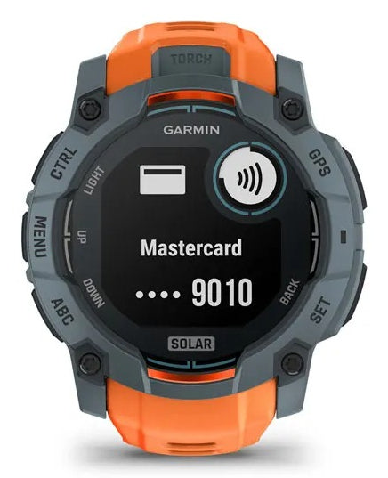 Garmin Instinct 3 Solar – GPS-Smartwatch – 50 mm, GPS, NFC, Orange, Sportarmband