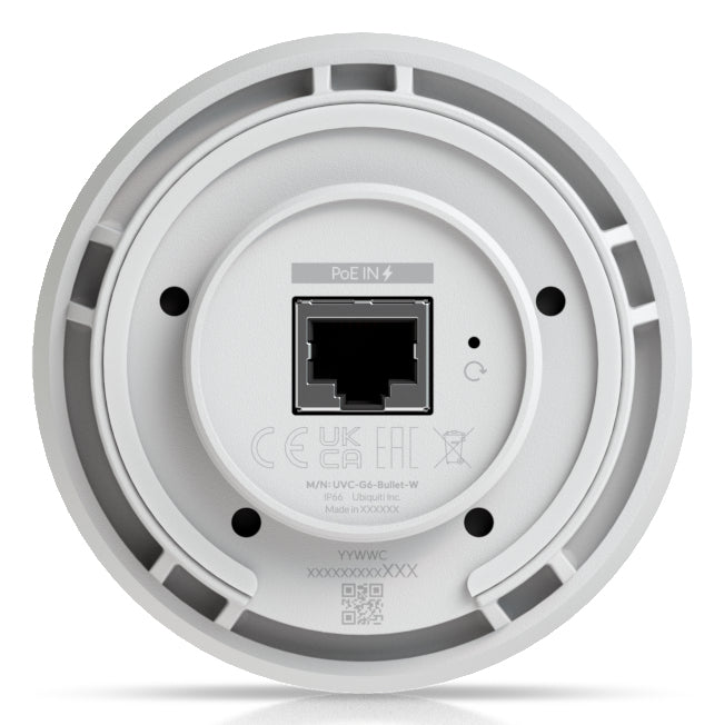 Ubiquiti G6 Bullet Kamera – 4K, 8 MP, PoE, Wetterfest, Weiss