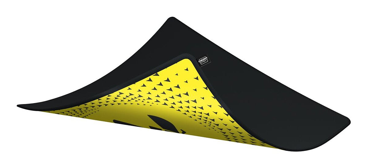 CHERRY XTRFY GP5 Vitality – Gaming-Mauspad – 460 × 400 mm, 4 mm, Tuch, Schwarz/Gelb