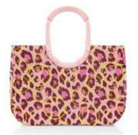 Reisenthel Stofftasche, Polyester, Motiv Smiley Leo Blush, 460×345×250 mm