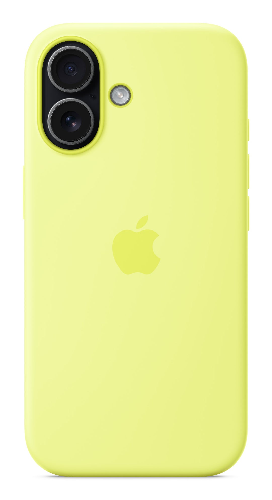Apple Backcover – für Apple iPhone 17 – Neongelb – Silikon – MagSafe-kompatibel, mit Kartenfach