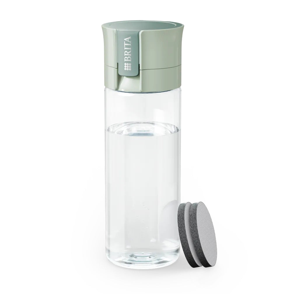 Brita Filterflasche 600 ml – mit Aktivkohlefilter, BPA-frei, Hellgrün