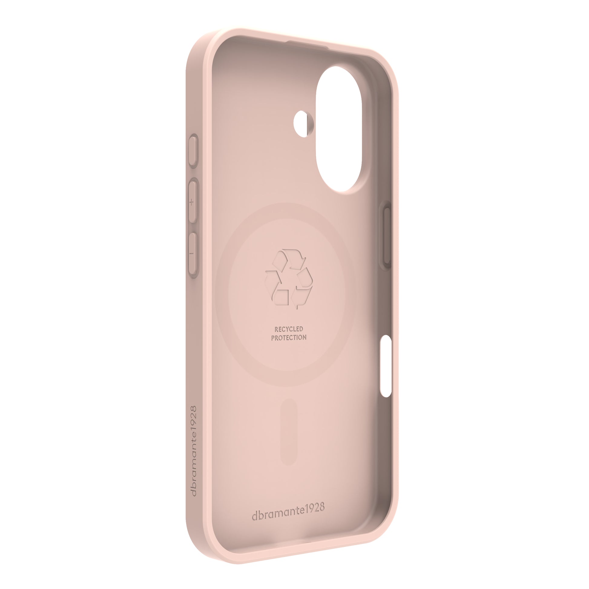 dbramante1928 Greenland Pro MS Backcover – für Apple iPhone 16, Recycling-Kunststoff, Pink Sand