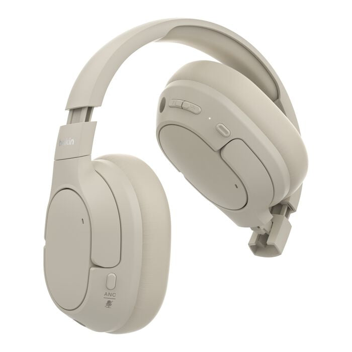 Belkin SoundForm Isolate – Over-Ear Kopfhörer – kabelgebunden – Sand