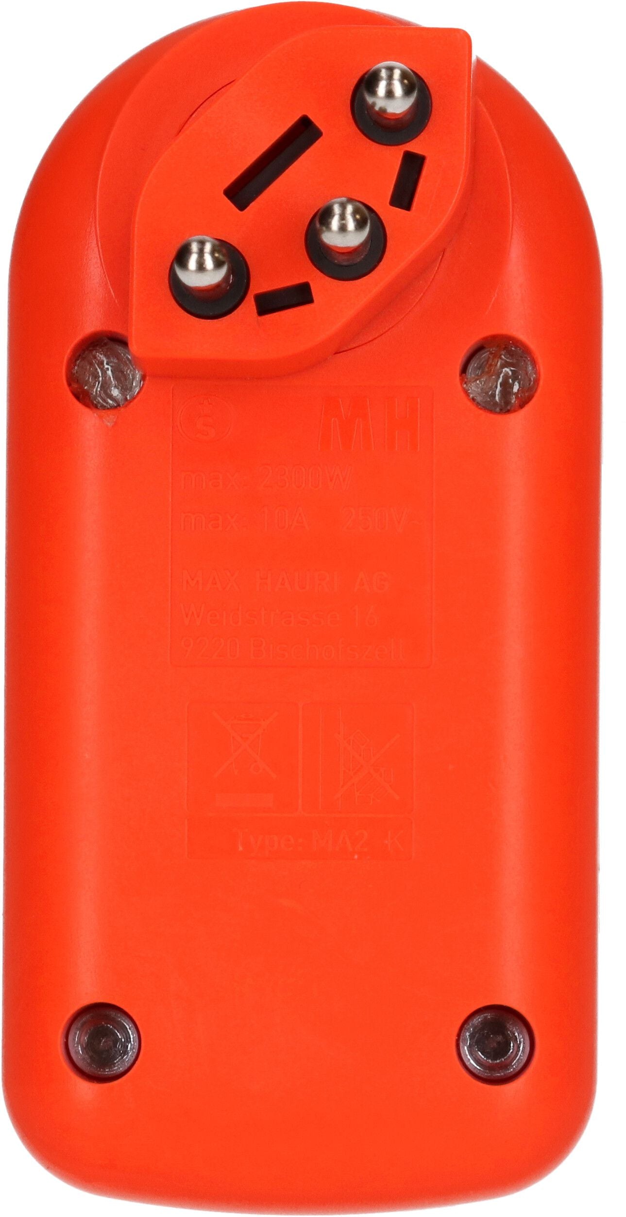 Max Hauri AG Max Hauri Adapterkabel, T12 zu 2×T13, 9,5 cm – orange