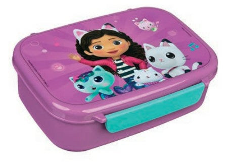 Scooli Gabby's Dollhouse – Lunchbox 800 ml, 18 × 13,5 × 6 cm, Kunststoff, rosa, 2 Fächer