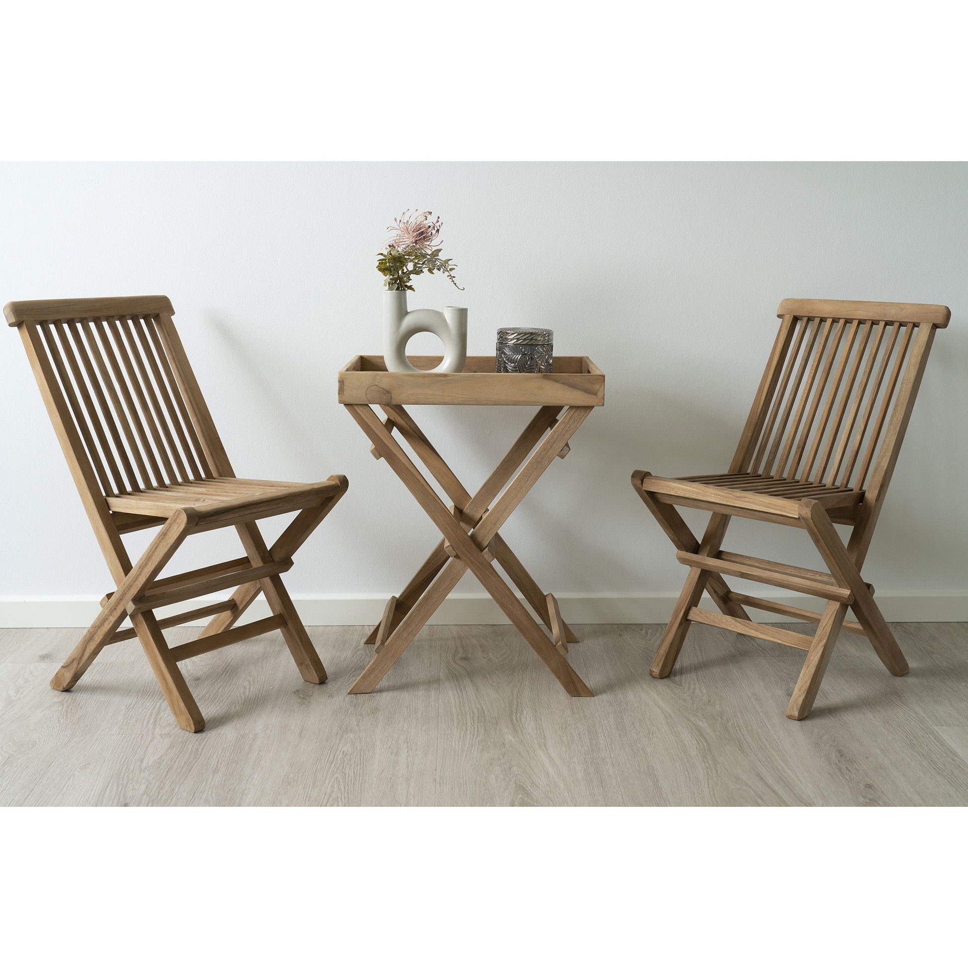 House Nordic TV-Möbel 7501005 – 29 × 39 × 49,5 cm – Teakholz – Holzfarben