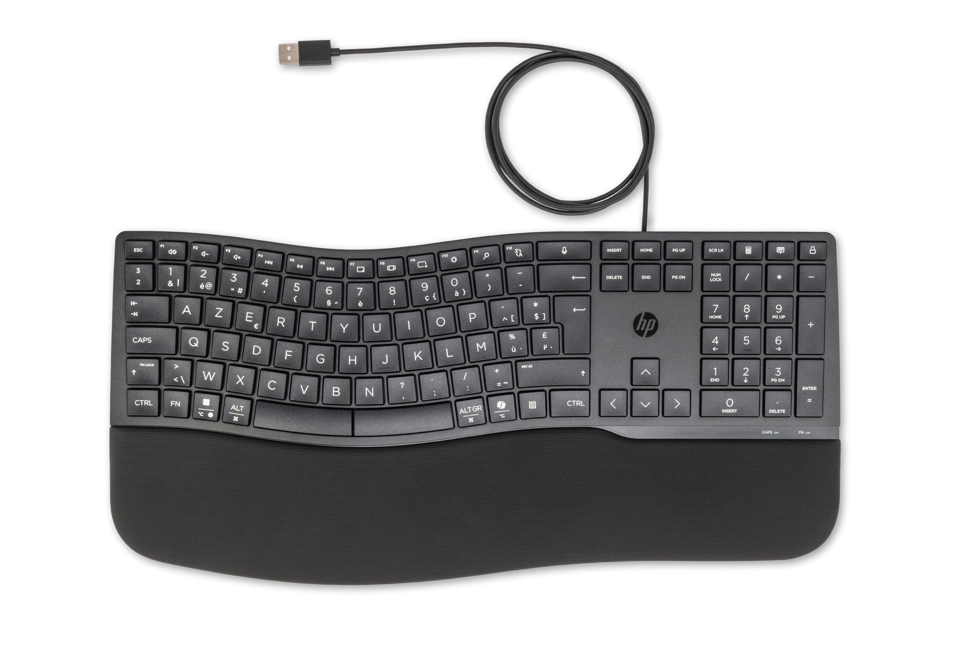 HP 480 Comfort – Tastatur – kabelgebunden – USB – AZERTY (BE) – Schwarz