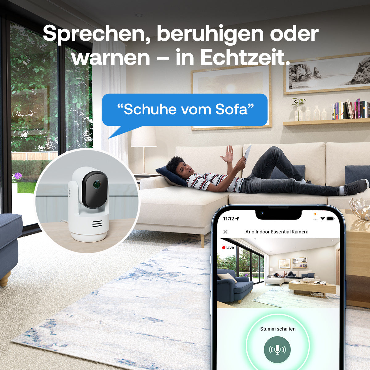 Arlo VMC3273 Netzwerkkamera – 3 MP, PTZ, IP65, 2er-Pack