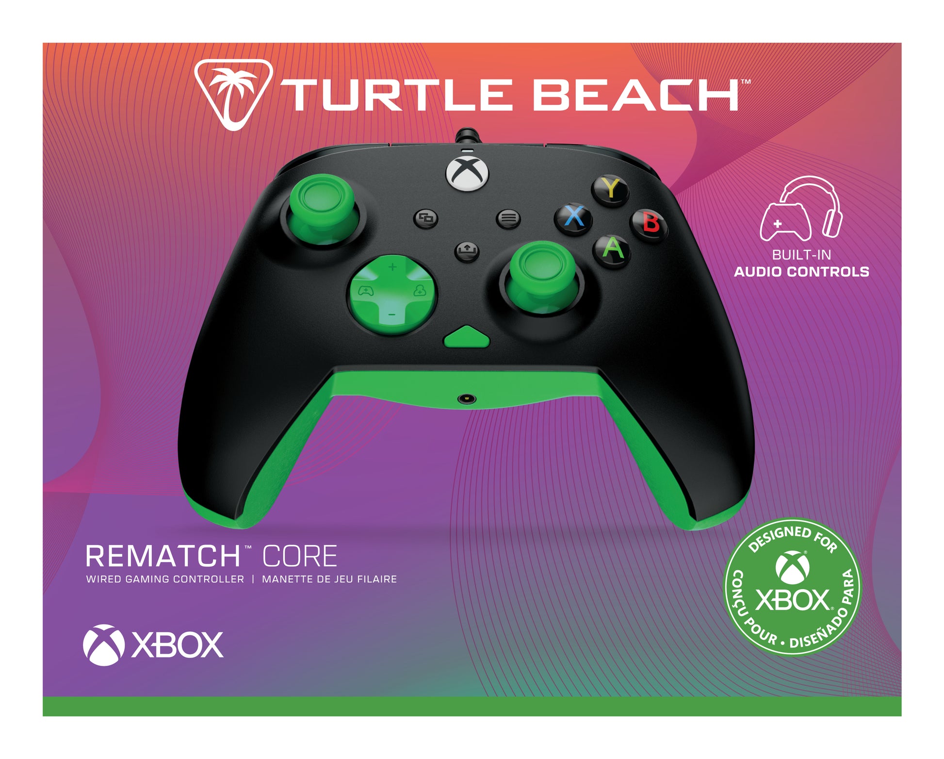 Turtle Beach Rematch Core – Gamepad – USB (kabelgebunden, USB-C), Impuls-Trigger, für Xbox & PC, Schwarz