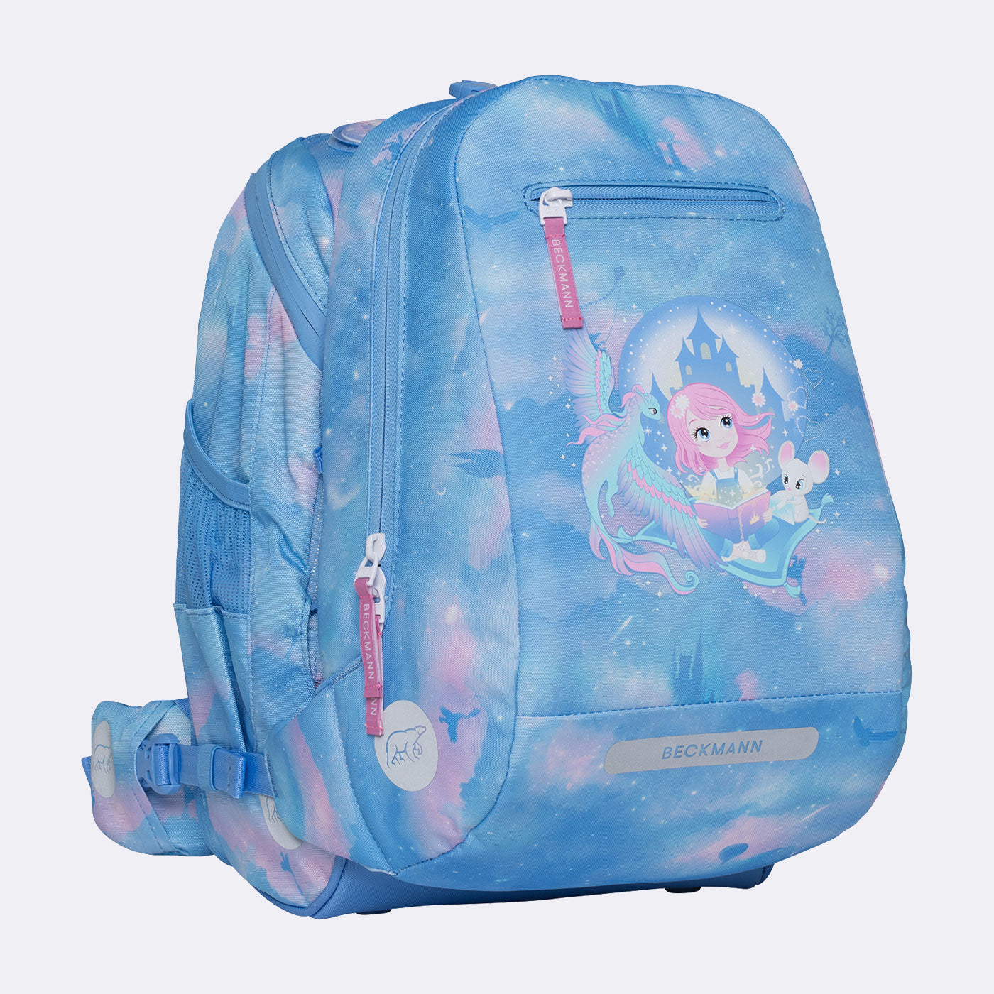 Beckmann Schulrucksack Active Air Flx – 6-teilig – Fairytale – 26,0×39,0×22,0 cm – recycelte Materialien