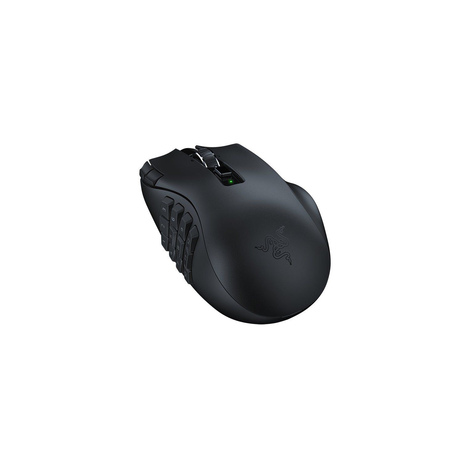 Razer Naga V2 HyperSpeed Gaming-Maus – kabellos, 21 Tasten, für Rechtshänder, integrierter Speicher, schwarz