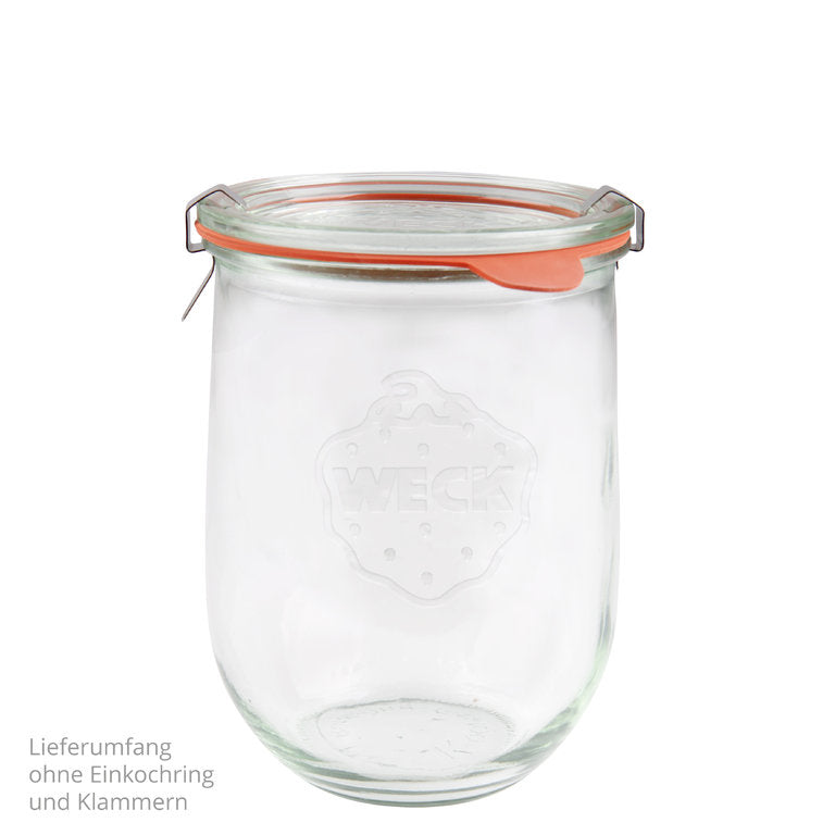 Weck Tulpenrand – Vorratsdose 1,1 l, Ø 10 × 14,7 cm, Glas, Transparent