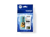 Brother LC421XLVAL Original – 4 Farben, 500 Seiten