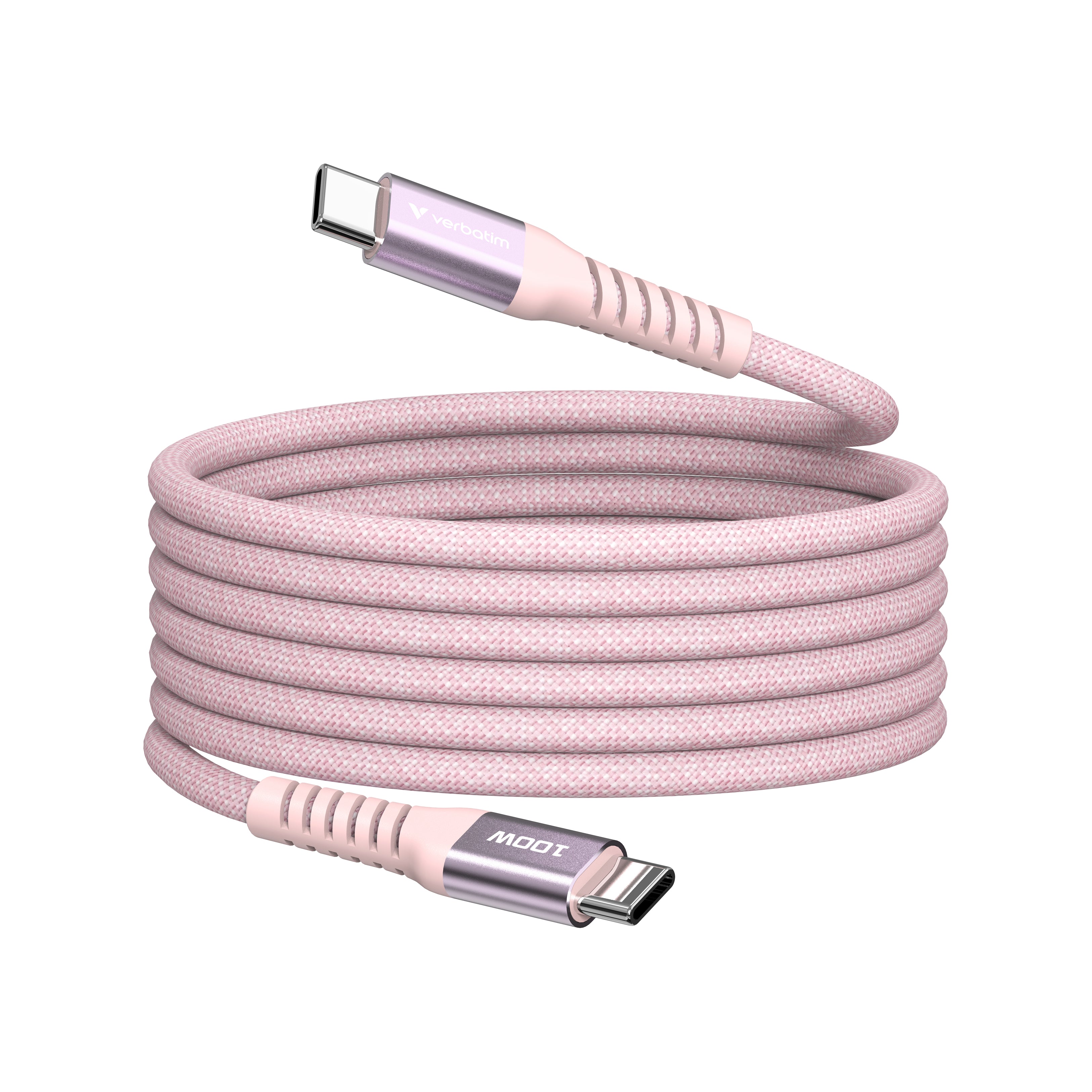 Verbatim USB-C auf USB-C Kabel – USB 2.0 (480 Mbit/s) – 1,2 m – PD 100 W – für iPhone 16, Galaxy S22 und mehr