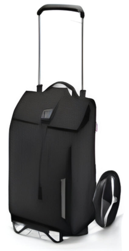 Reisenthel citycruiser – Trolley, 40 l, 2 Rollen, Polyester, Glossy Dots Schwarz, 34 × 55 × 22 cm