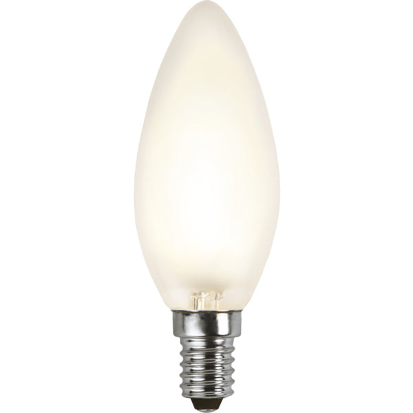 Star Trading Leuchtmittel E14 Kerzenform – Warmweiss 2700 K, 400 lm, 4 W – IP44 – 10 Stk., Transparent/Glas
