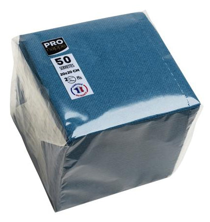 PRONAPPE PRO nappe Servietten blau – 20 × 20 cm, 2-lagig – 50 Stück
