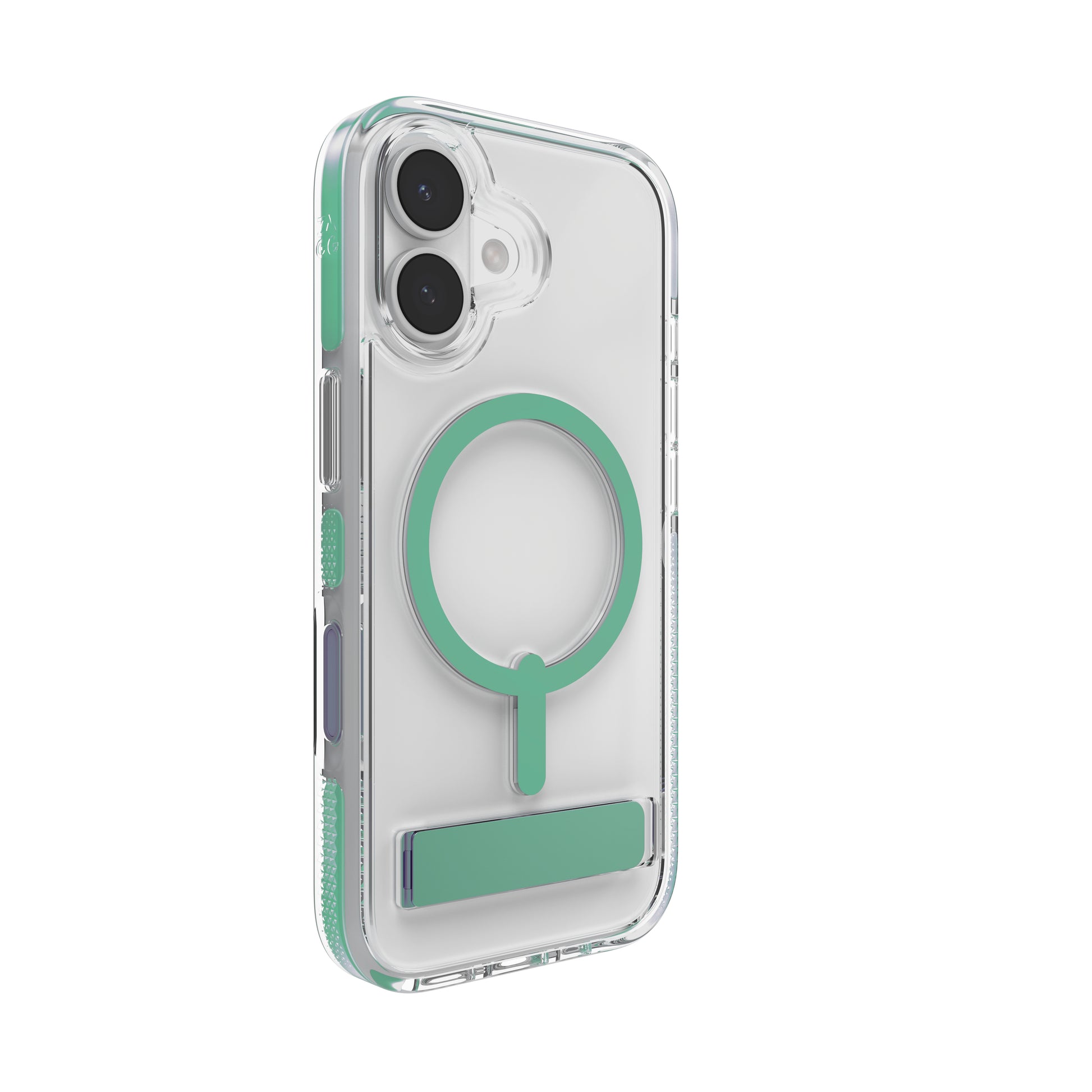 ZAGG Santa Cruz Snap Backcover – für Apple iPhone 17, MagSafe, mit Ständer, Graphen, Grün, bis 4 m Sturzsicher