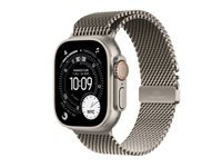 Apple Watch Ultra 3 (2025) – Smartwatch – 49 mm, GPS, Saphirglas, 100 m, Natürliches Titan, Mailänder Schlaufe (L)