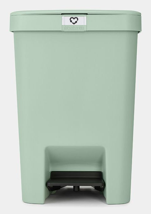 Brabantia Treteimer StepUp – 25 l – Recycling-Kunststoff, rechteckig – grün