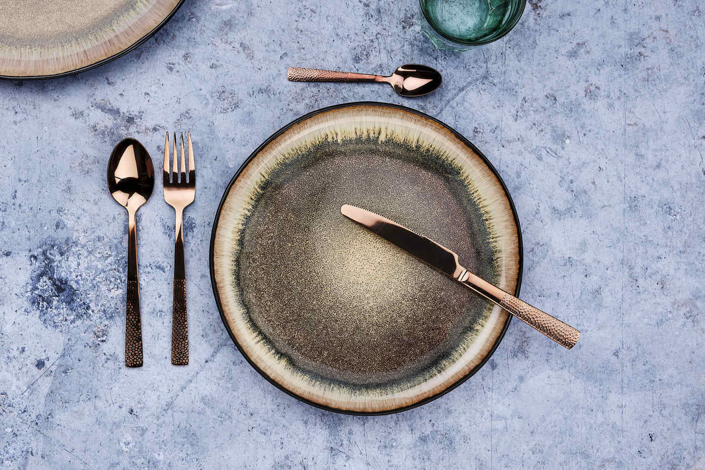 Björn Besteck-Set FINN – 24-teilig, für 6 Personen, Edelstahl 18/0, Kupfer