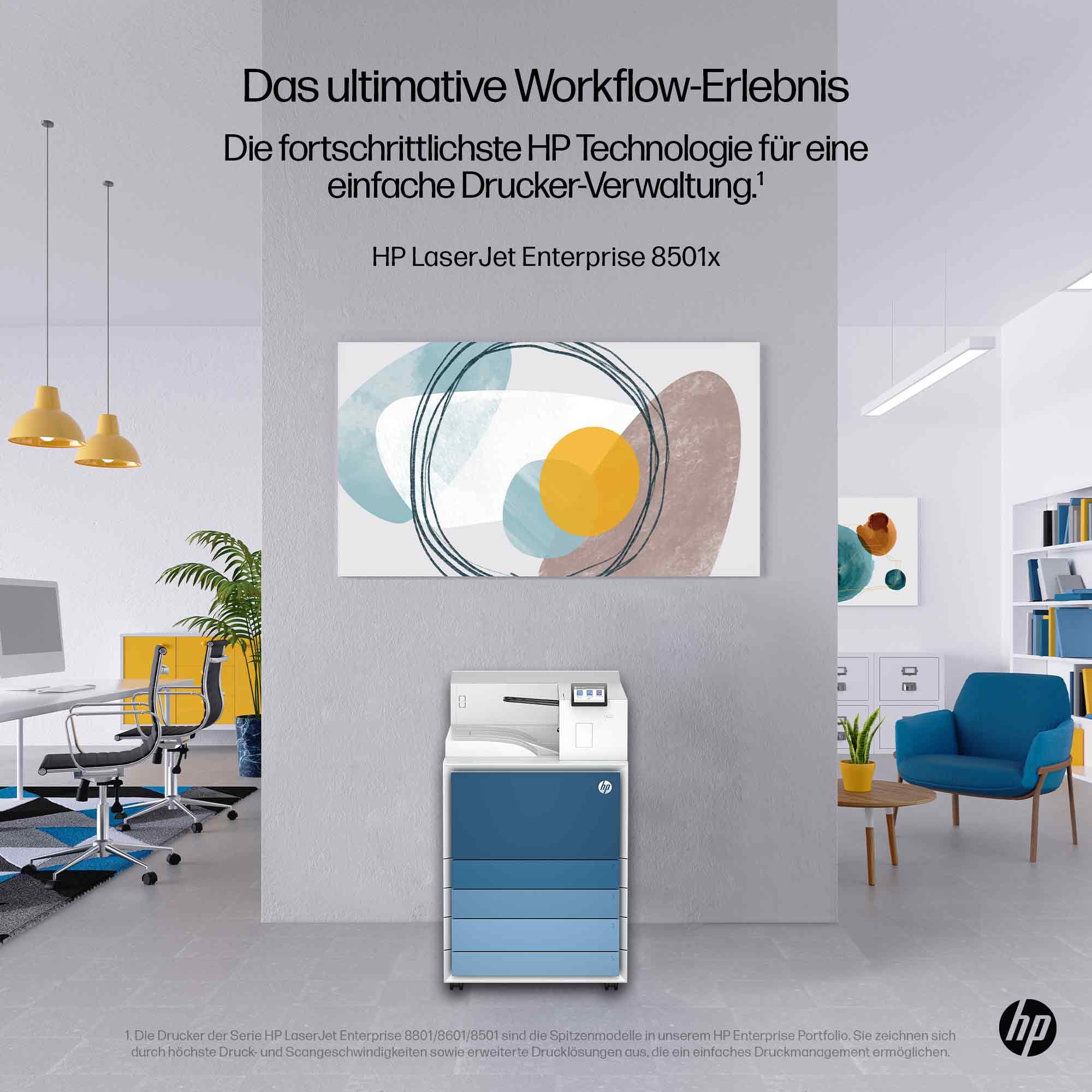 HP LaserJet Enterprise 8501x – 70 Seiten/Min.