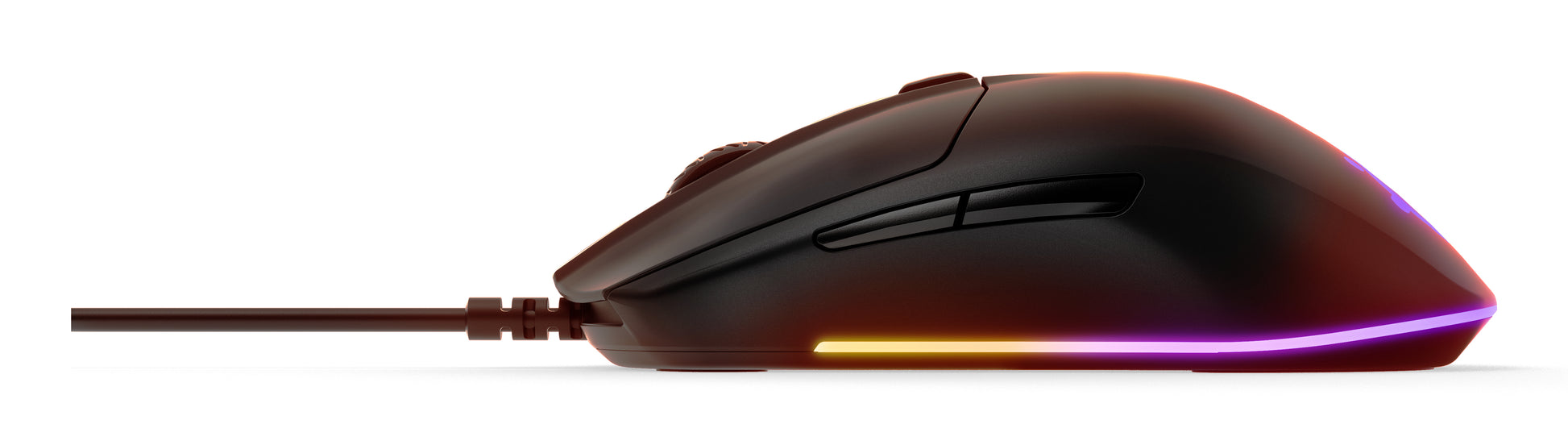 SteelSeries Rival 3 – Gaming-Maus – Kabelgebunden (USB‑A), 8500 DPI, RGB-Beleuchtung, rechts, Schwarz