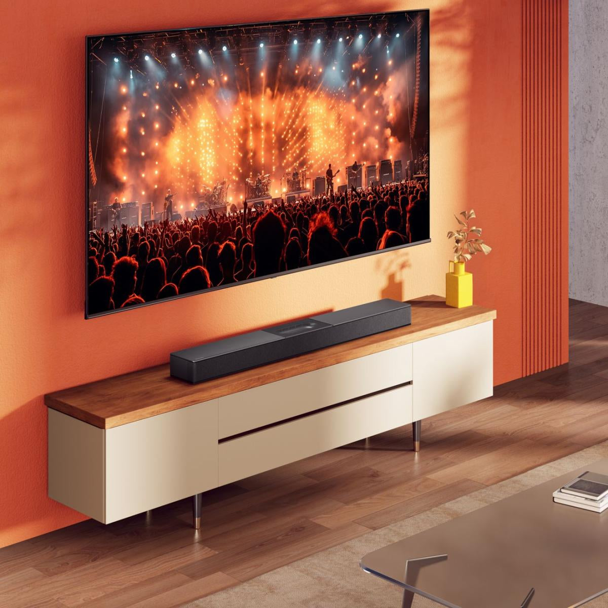 Hisense HS2000 – Soundbar – 2.1, DTS Virtual:X/Dolby Digital Plus, mit integriertem Subwoofer, 240 W – Schwarz
