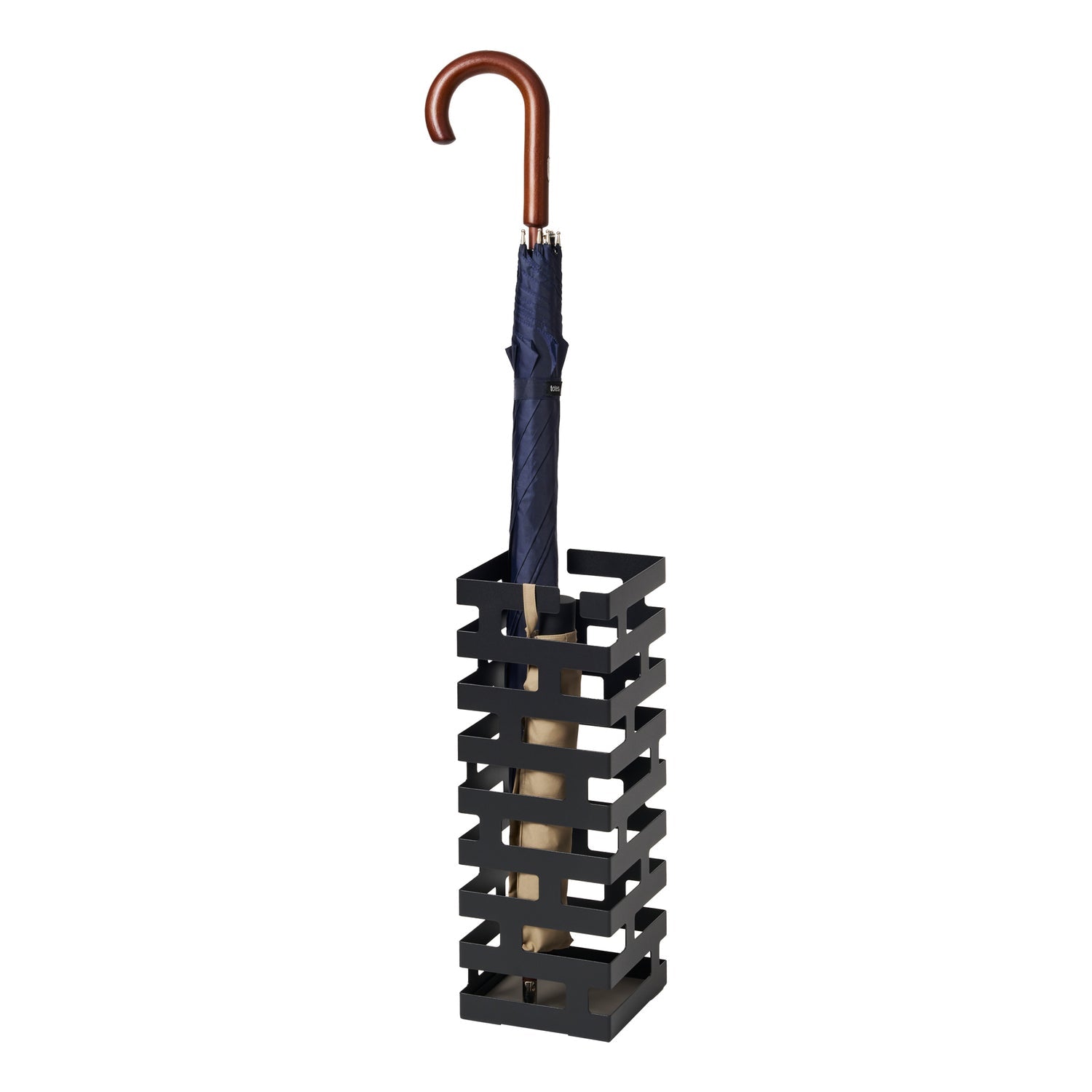 Yamazaki Schirmständer – Metall – Schwarz – Ø 150 × H 430 mm