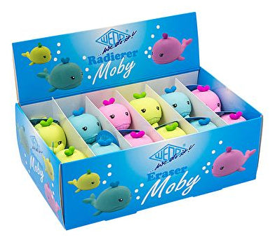 Wedo Radierer – für Bleistifte – 28 × 50 × 28 mm – Kunststoff – sortiert