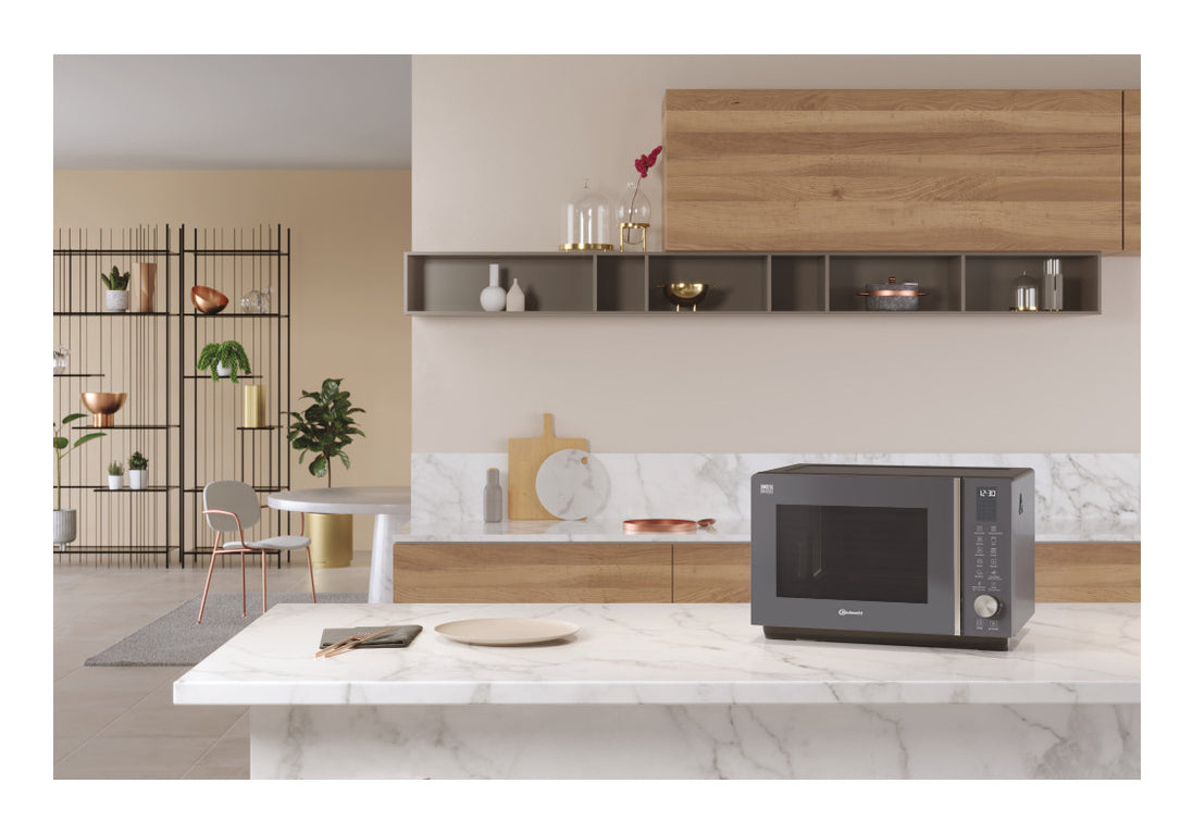 Bauknecht Kombi-Mikrowelle MF 259 SG CH – 25 l, Grill & Heissluft, 800 W – grau