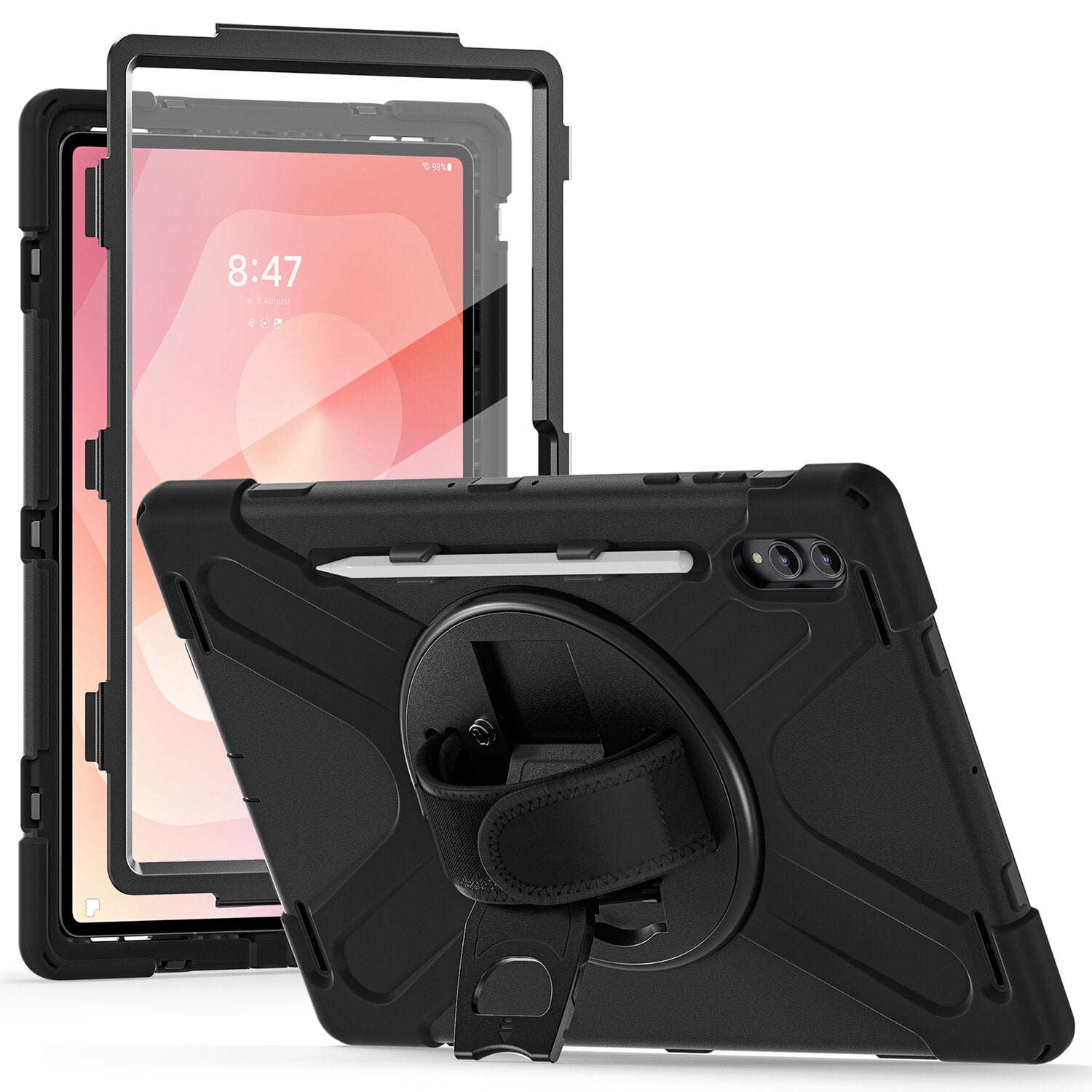 4SMARTS Tablet-Hülle für Samsung Galaxy Tab S11 Ultra 14,6" – Schwarz