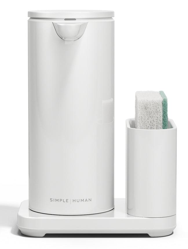 Simplehuman ST1081 Automatischer Seifenspender – Metall, Weiss, 414 ml