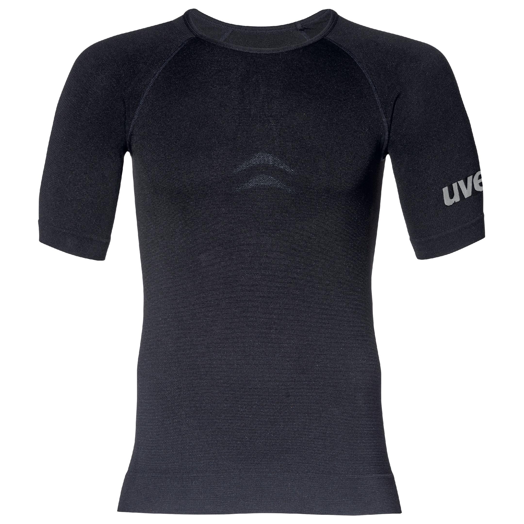 Uvex Kurzarm-Funktionsshirt Modell 7484 – S – Schwarz, nahtlos, OEKO-TEX Standard 100